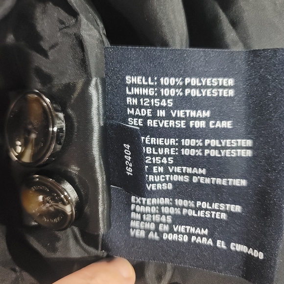 London Fog Black Single-Breasted Belted Trench Coat Plus Size 3X NWOT - Picture 8 of 10